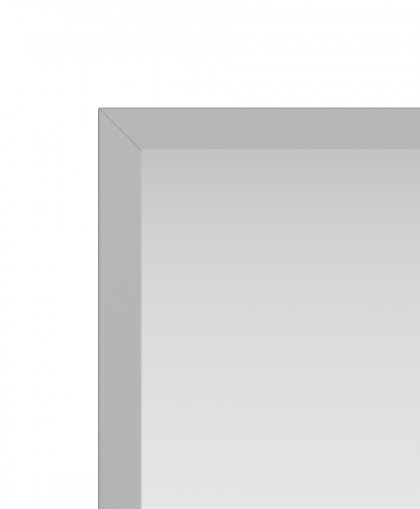 Зеркало в алюминиевой раме 20 «Премиум Серебро матовое» — фото 7