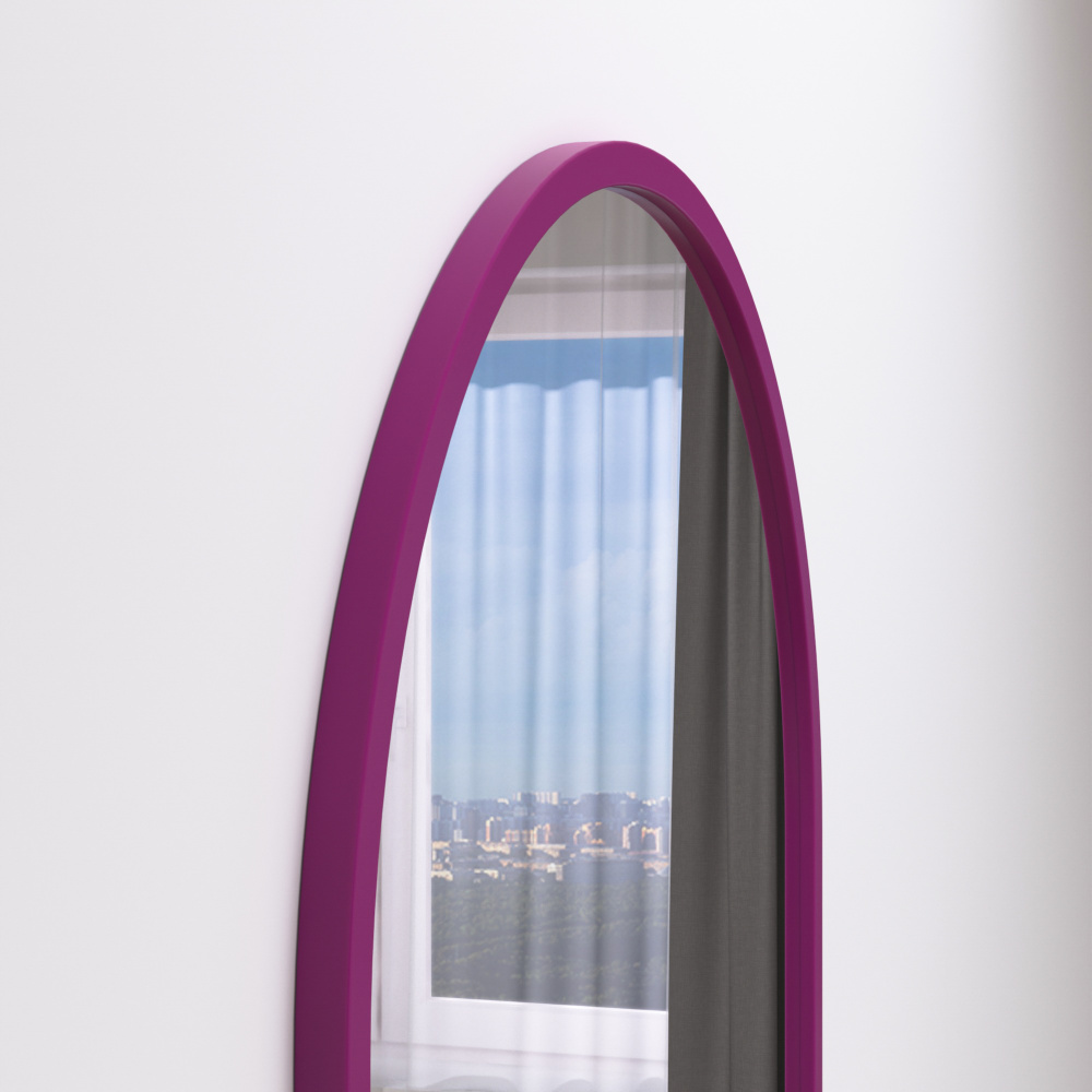Зеркало Капсула в МДФ раме RAL 4006 — фото 3