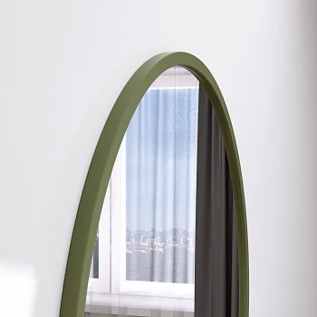 Круглое зеркало в МДФ раме RAL6013